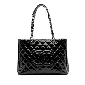 Chanel GST Black Patent Leather