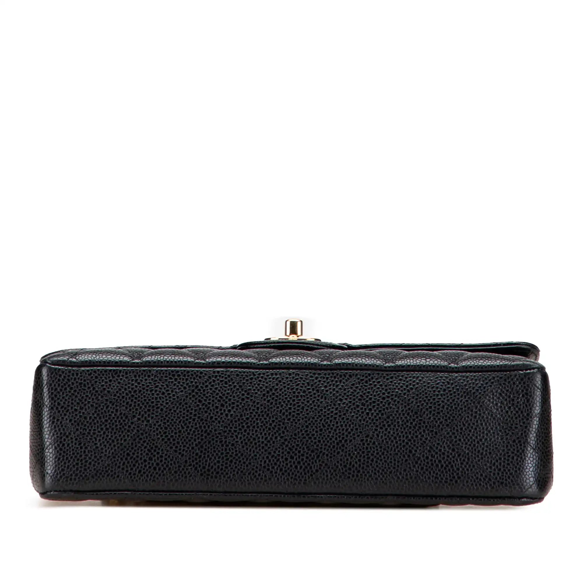 Chanel Classic Medium Double Flap Black Caviar Gold
