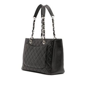 Chanel GST Black Caviar Silver
