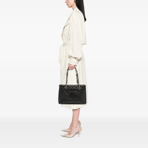 Chanel GST Black Caviar Silver