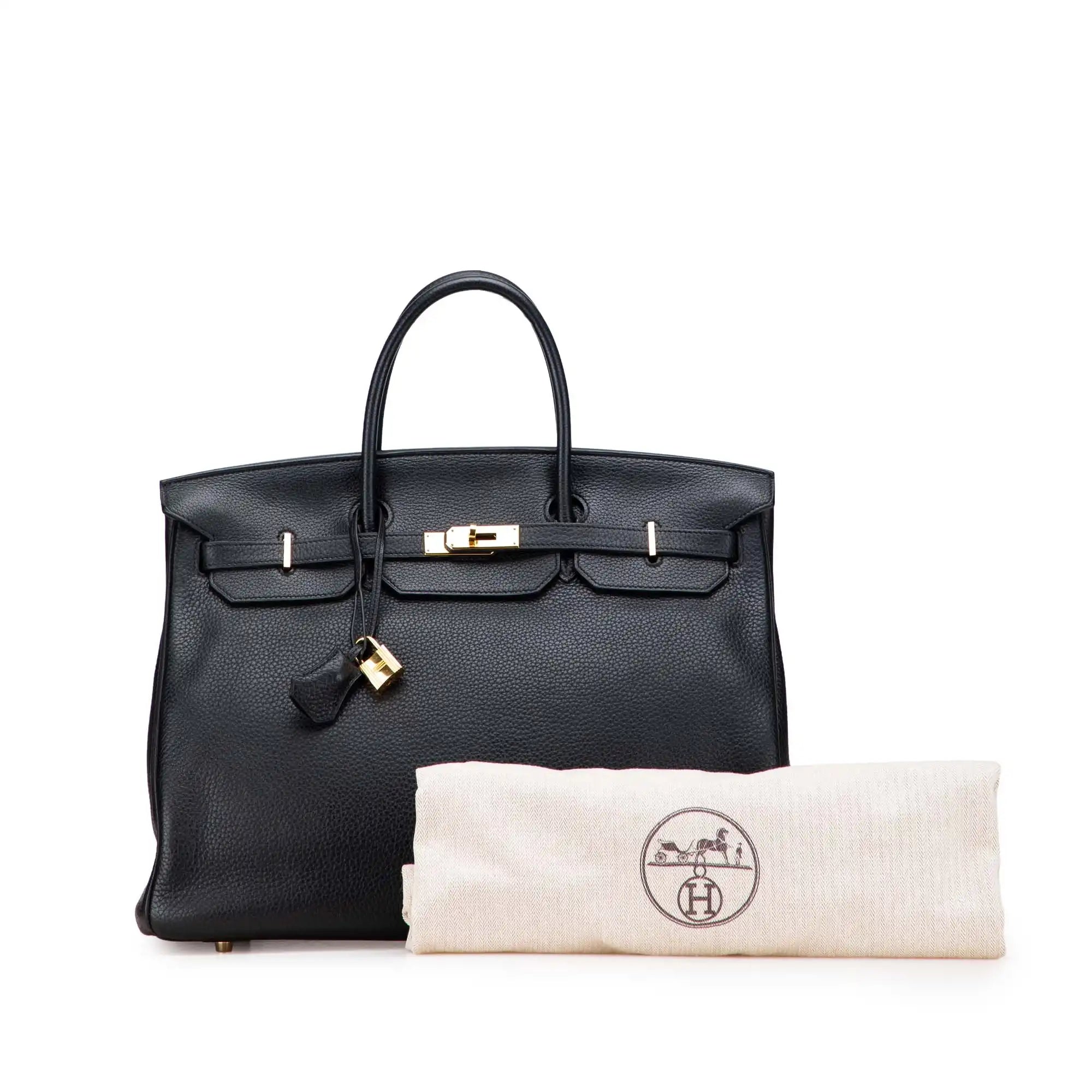 Hermès Birkin Retourne 40 Black Clemence Palladium