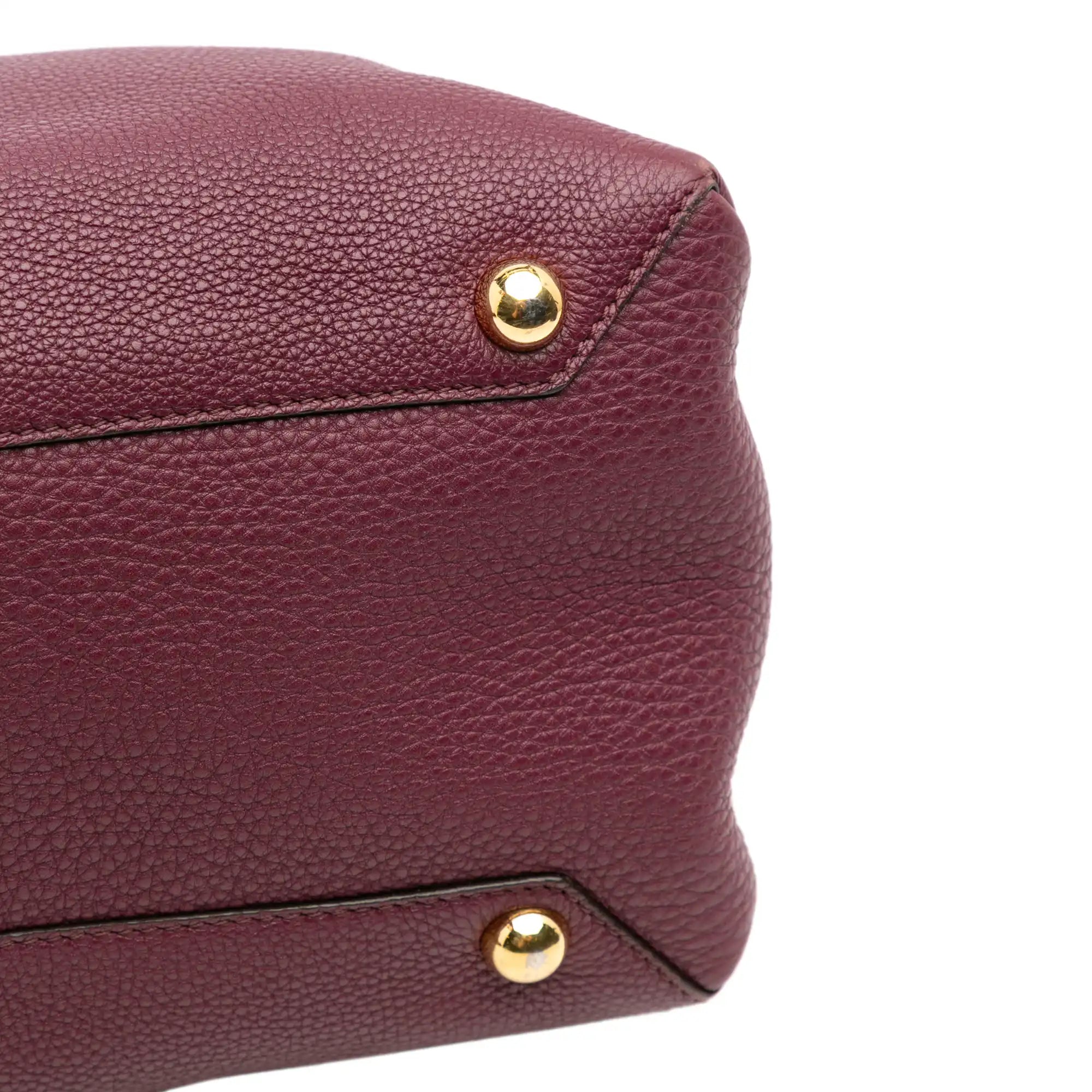 Burberry Banner Burgundy Medium House Check Leather