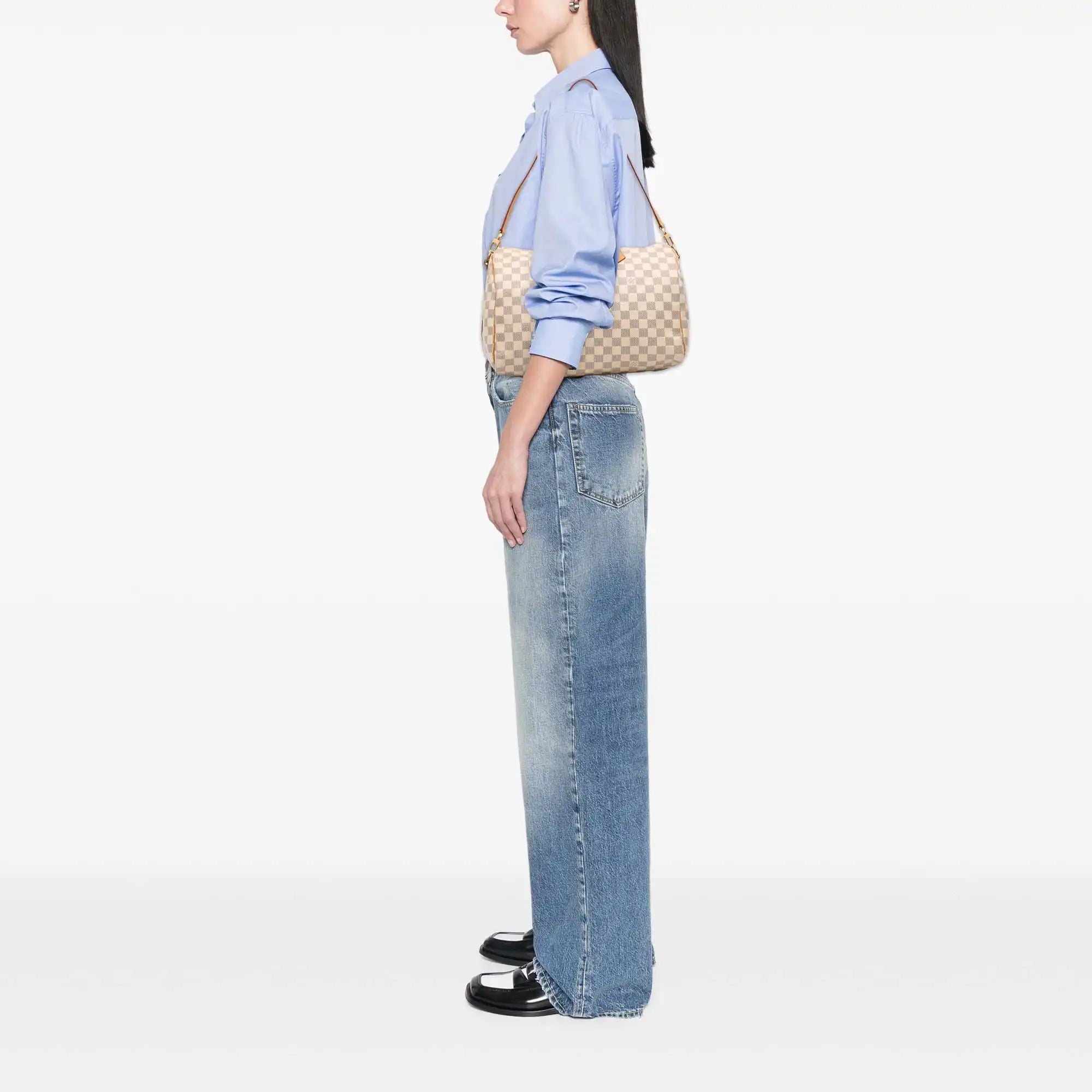 Louis Vuitton Speedy 35 Bandouliere Damier Azur Canvas