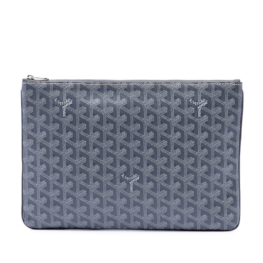 Goyard Senat MM Gray Coated Canvas