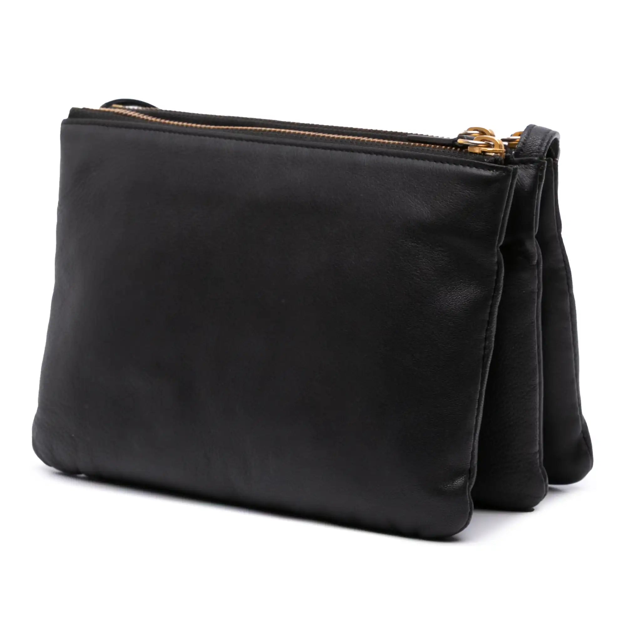 Celine Trio Small Black Lambskin