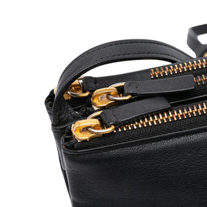 Celine Trio Small Black Lambskin