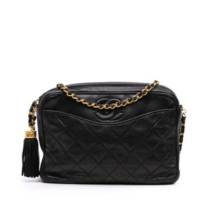 Chanel Camera Bag Small Black Lambskin Gold