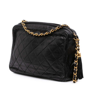 Chanel Camera Bag Small Black Lambskin Gold
