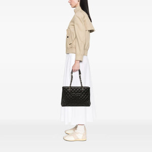 Chanel GST Black Caviar Silver
