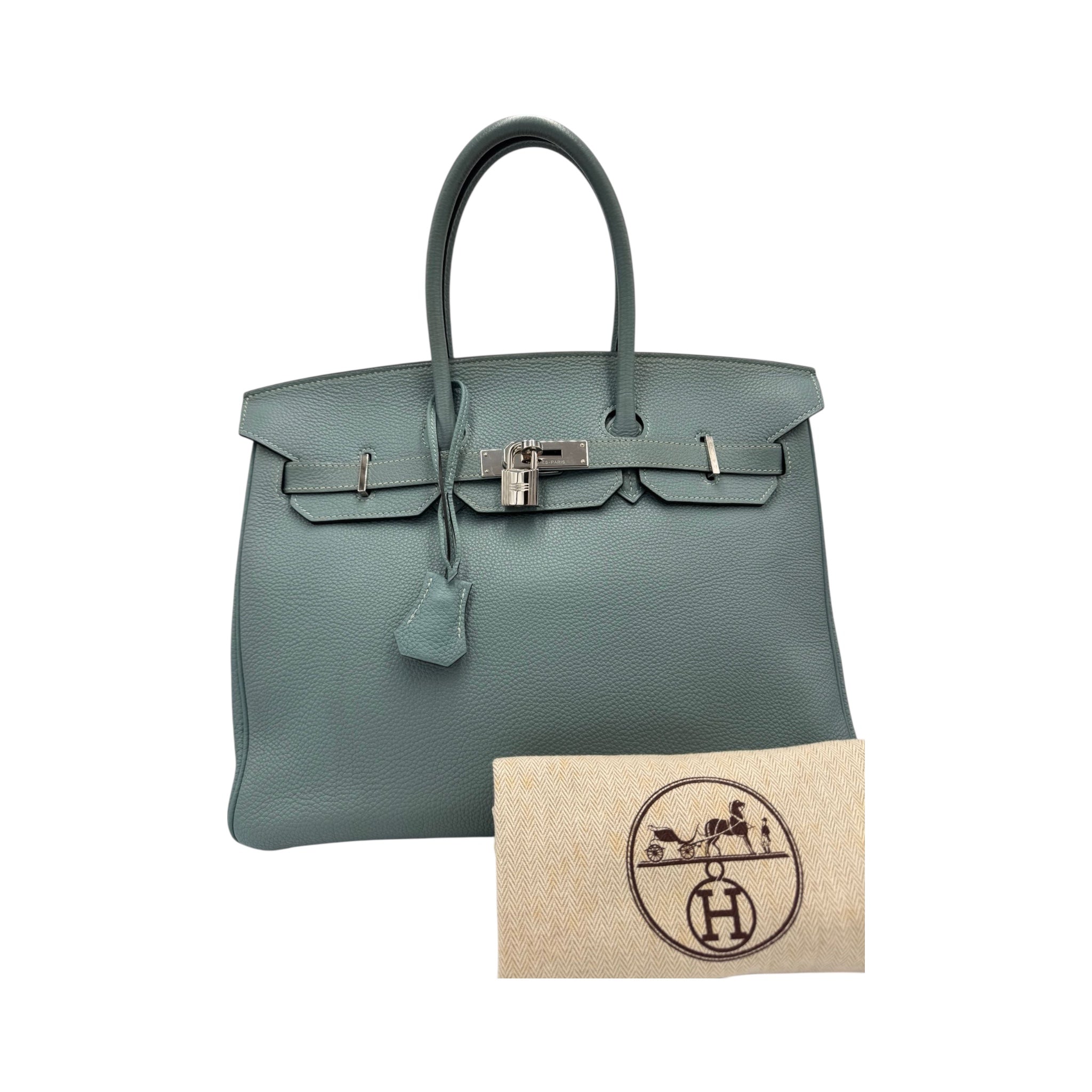 Hermès Birkin 35 Togo Bleu Lin Palladium