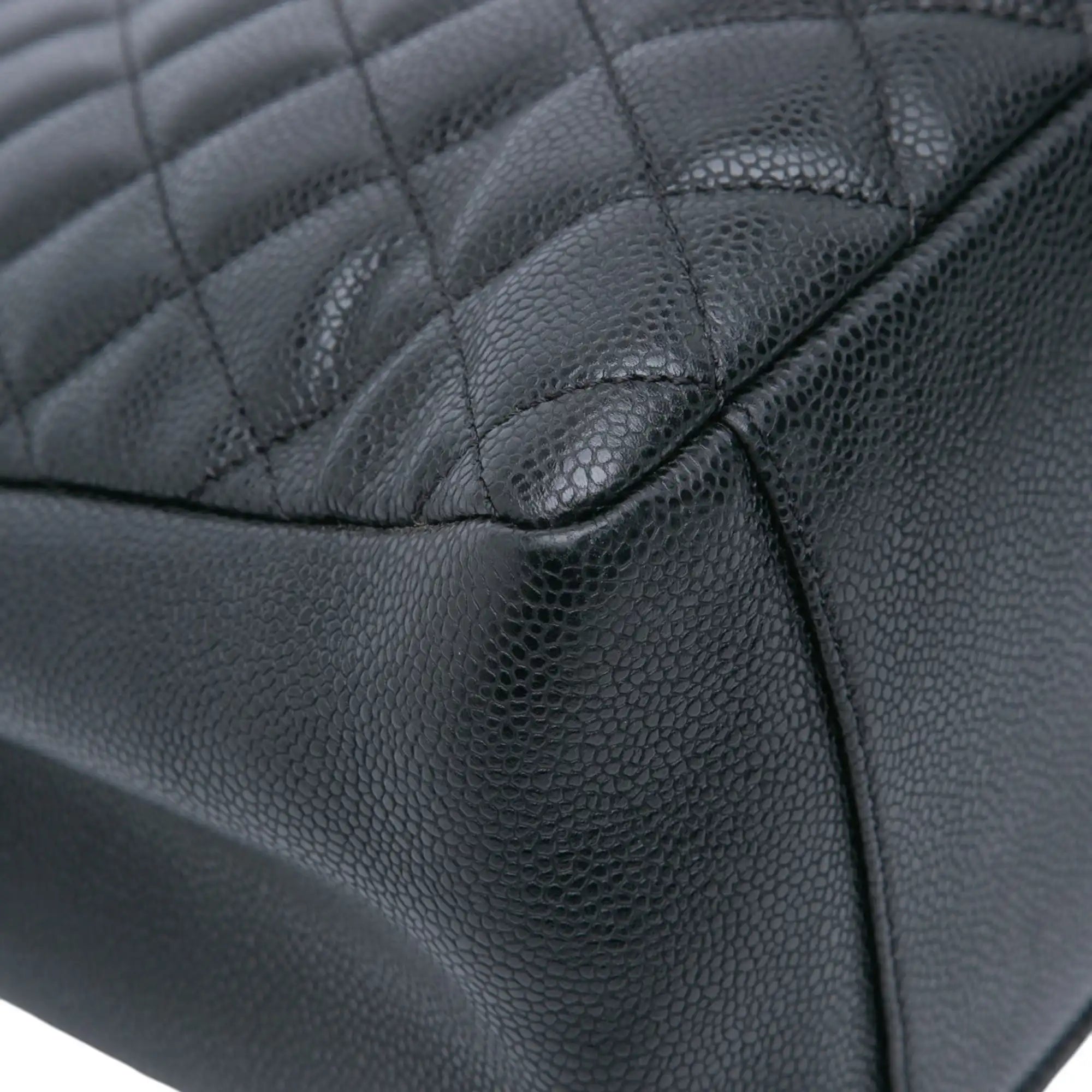 Chanel GST Black Caviar Silver