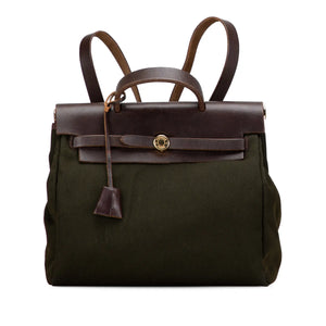 Hermès Herbag PM Brown Toile Backpack