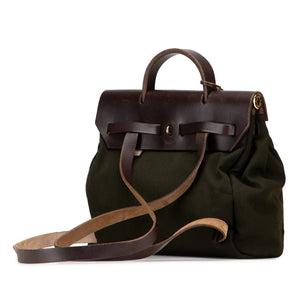 Hermès Herbag PM Brown Toile Backpack