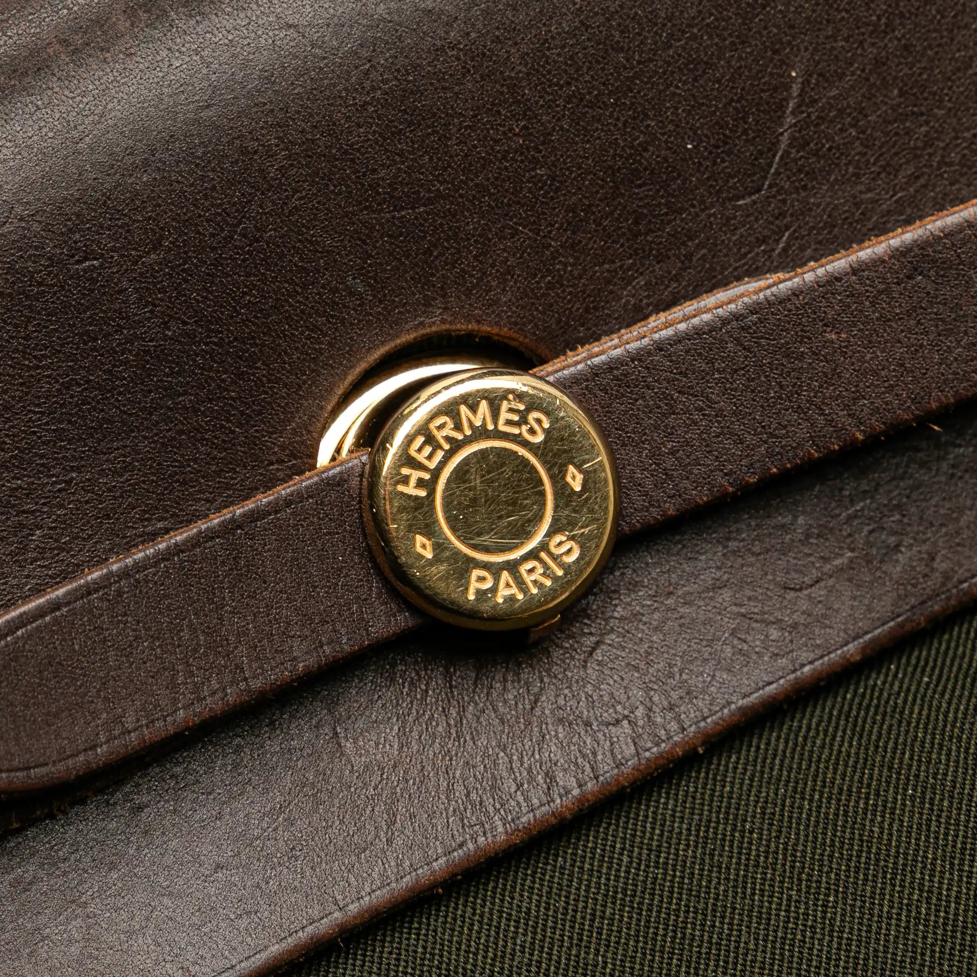 Hermès Herbag PM Brown Toile Backpack