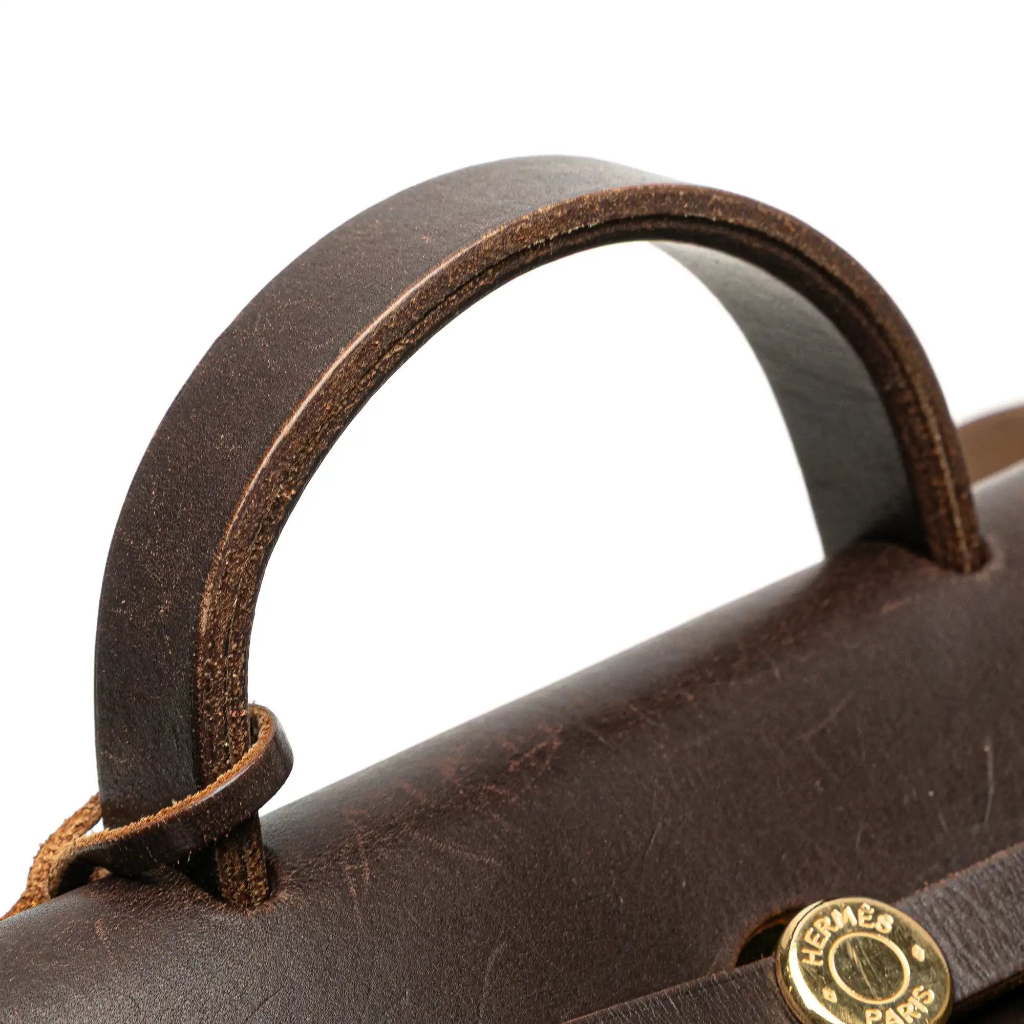 Hermès Herbag PM Brown Toile Backpack