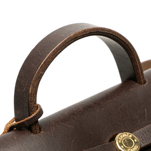 Hermès Herbag PM Brown Toile Backpack