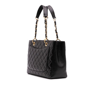 Chanel GST Black Caviar Gold