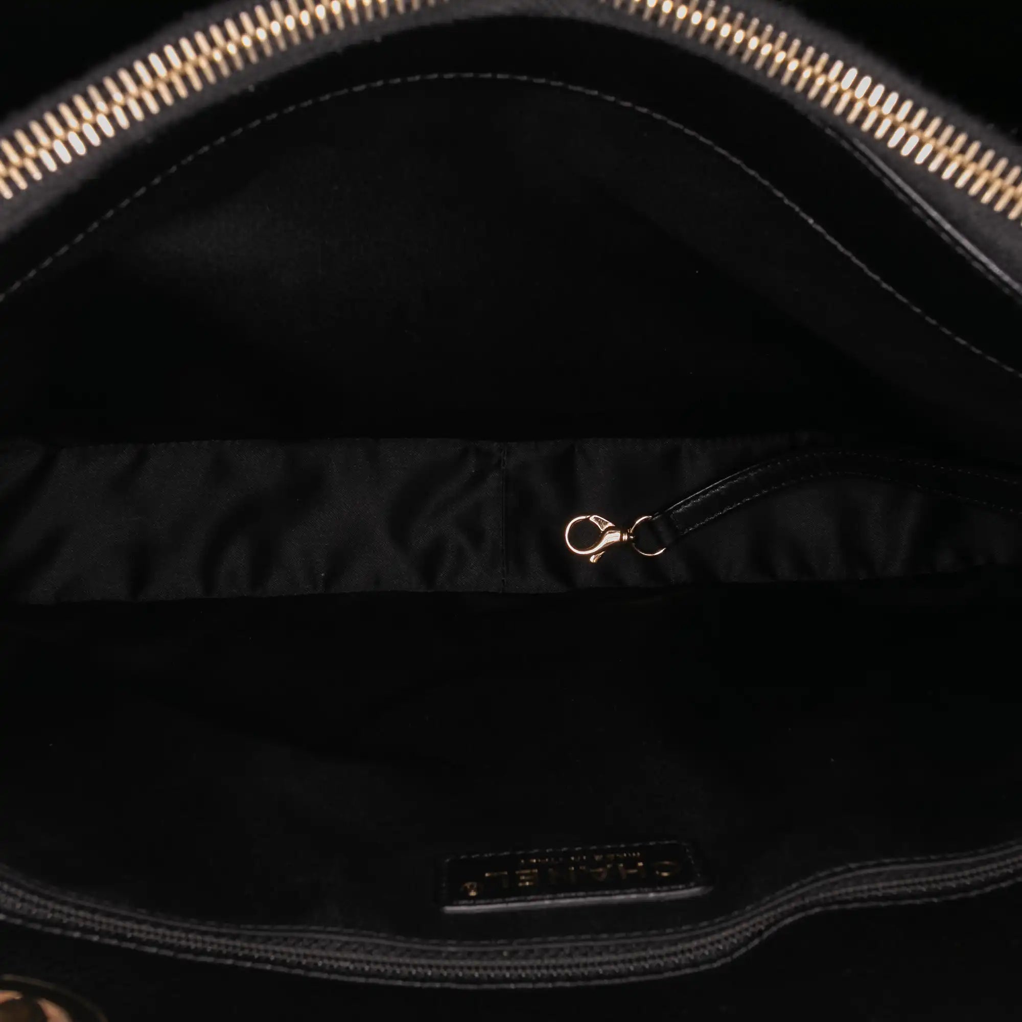 Chanel GST Black Caviar Gold