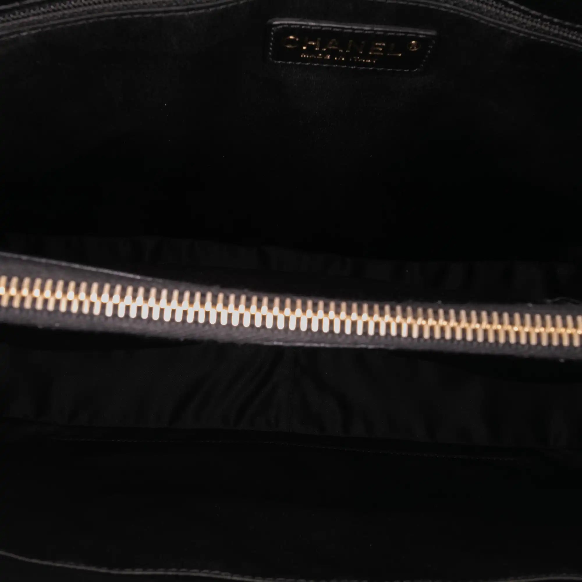 Chanel GST Black Caviar Gold