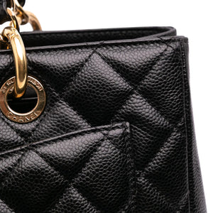 Chanel GST Black Caviar Gold