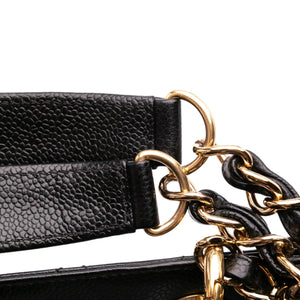 Chanel GST Black Caviar Gold