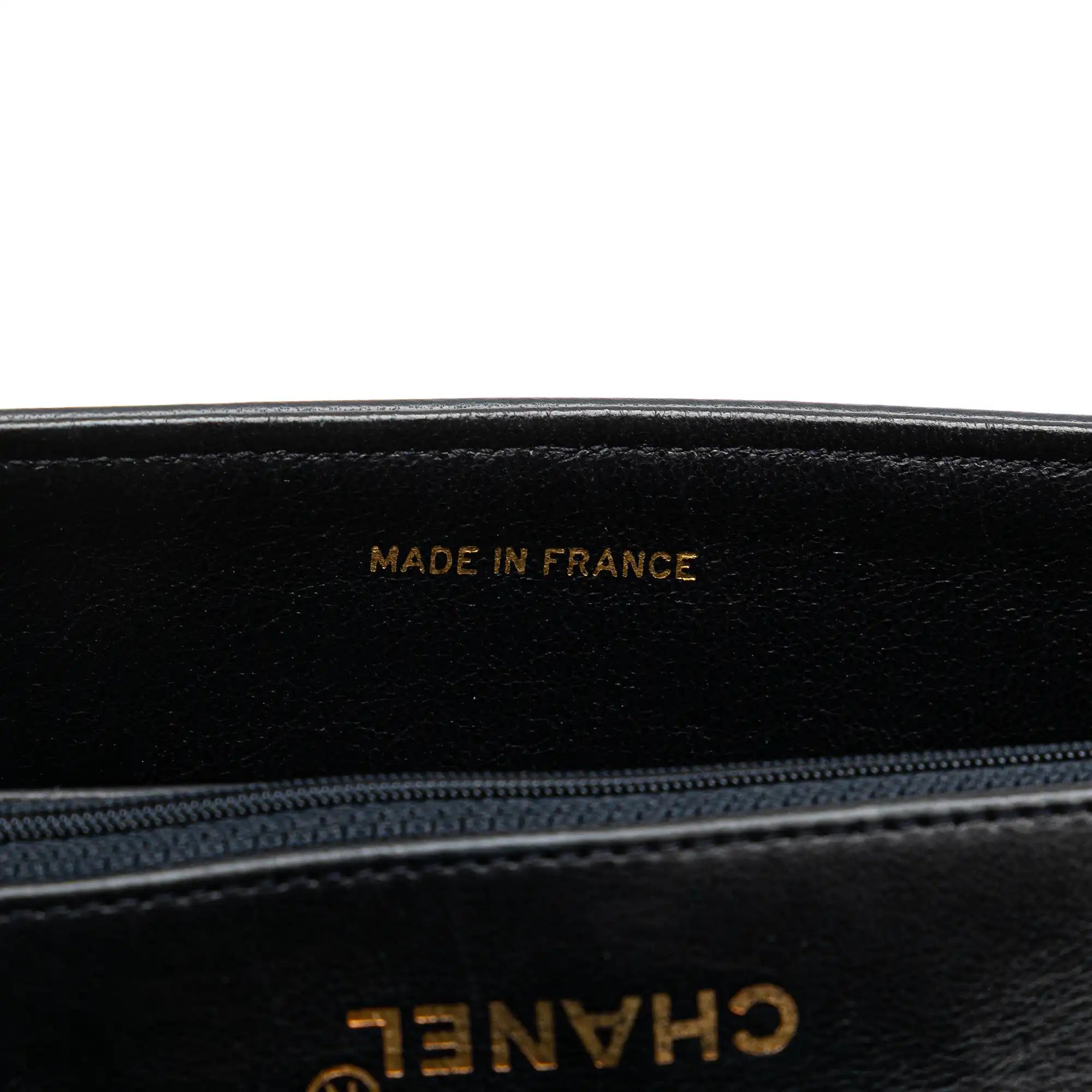 Chanel Classic Piping Single Flap Bicolor Lambskin Gold