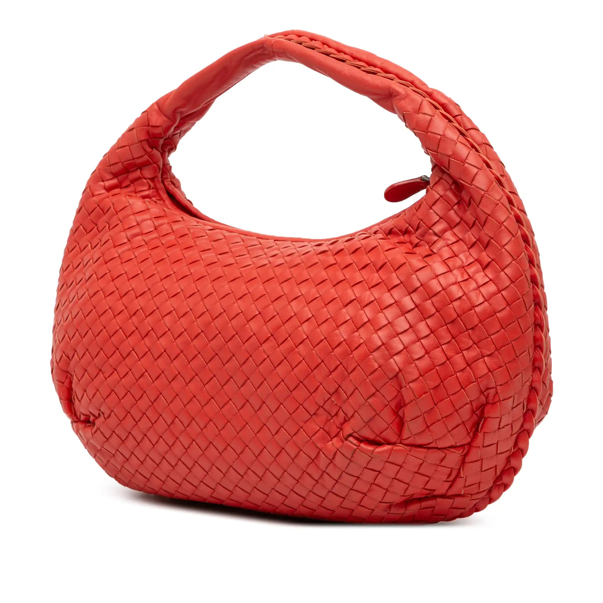 Bottega Veneta Belly Hobo Bag Large Orange Intrecciato