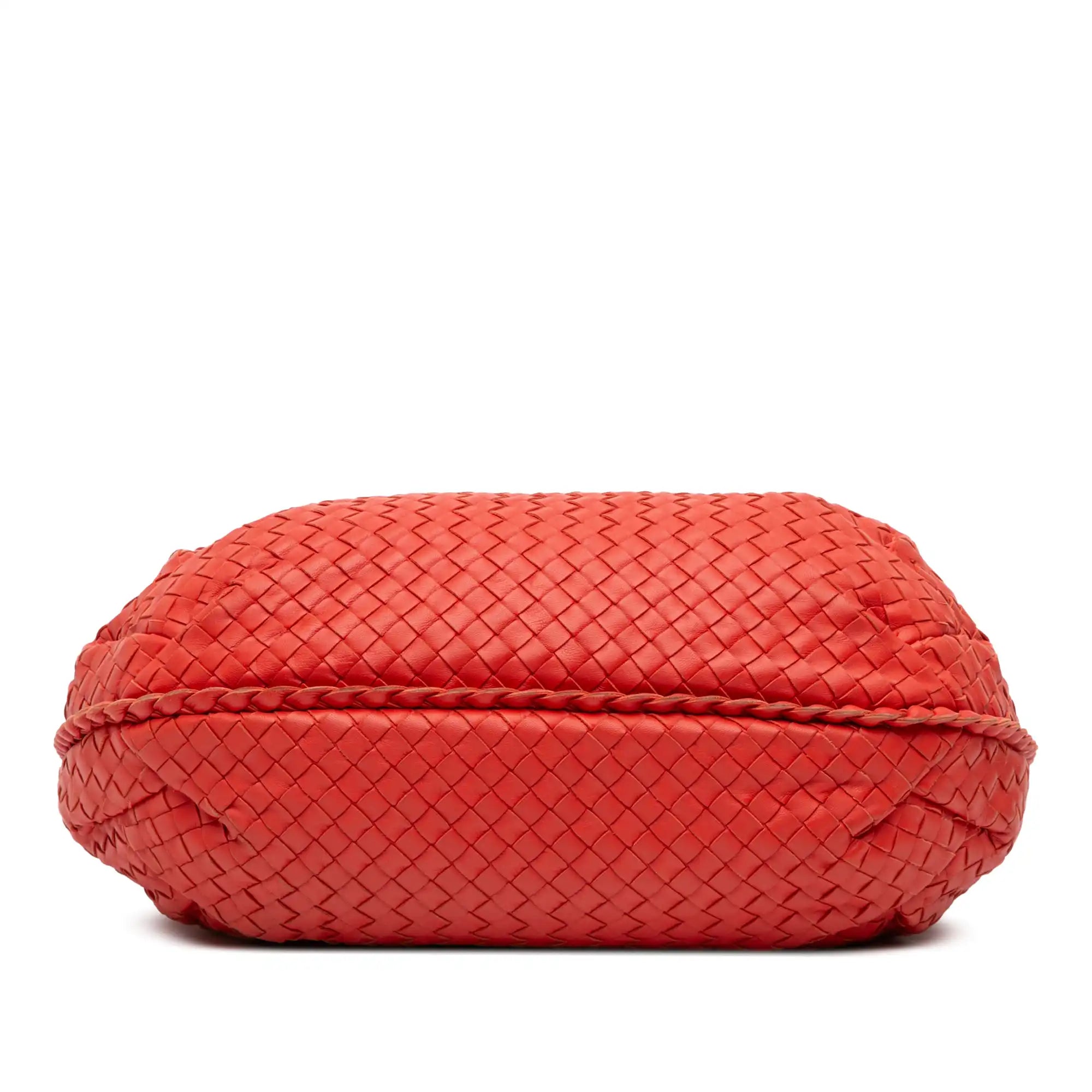 Bottega Veneta Belly Hobo Bag Large Orange Intrecciato