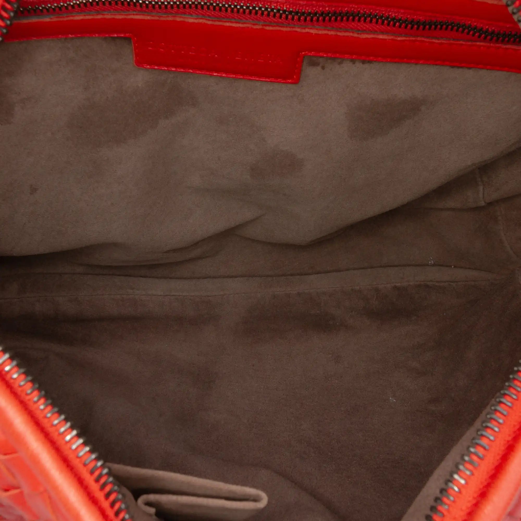 Bottega Veneta Belly Hobo Bag Large Orange Intrecciato