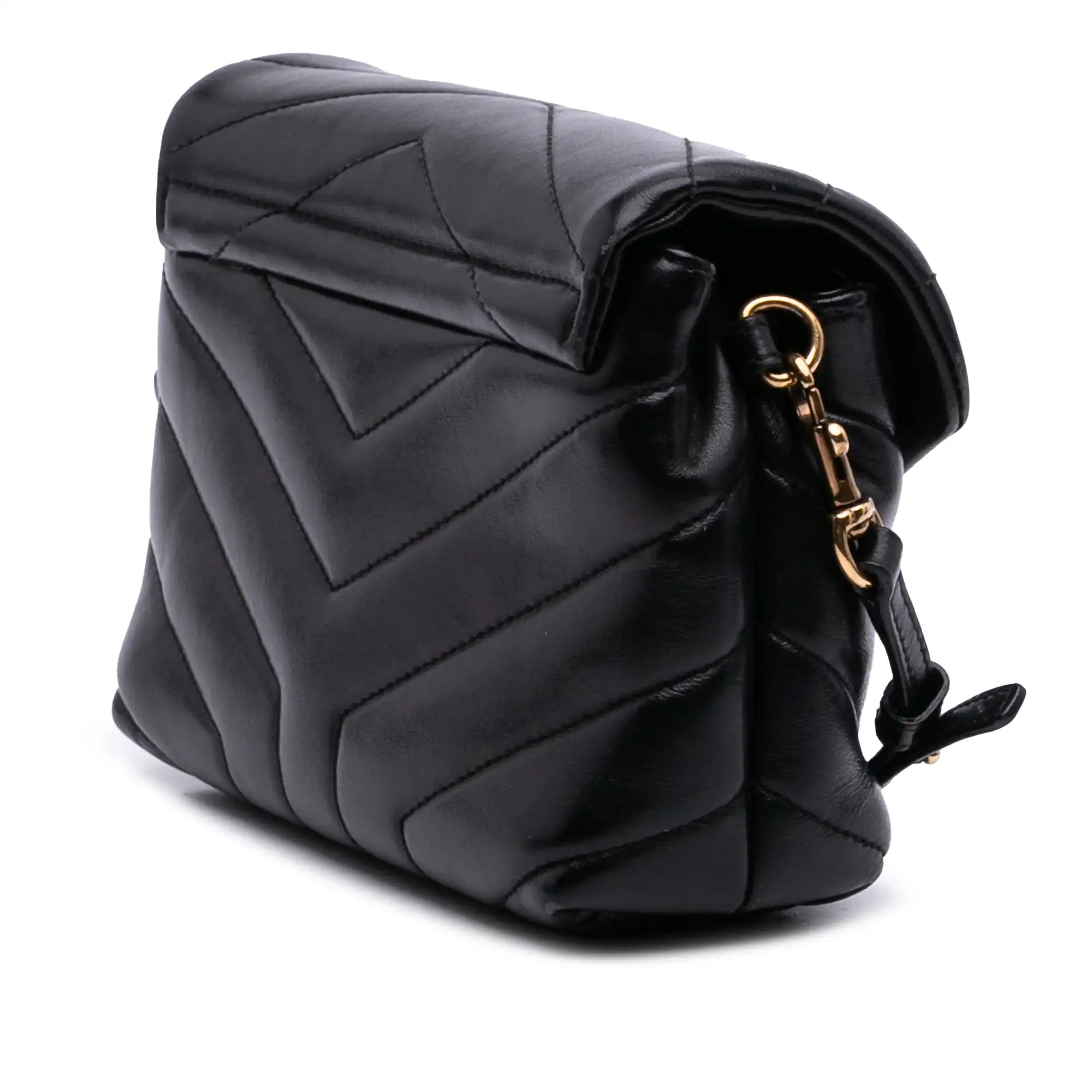Yves Saint Laurent LouLou Toy Black Calfskin
