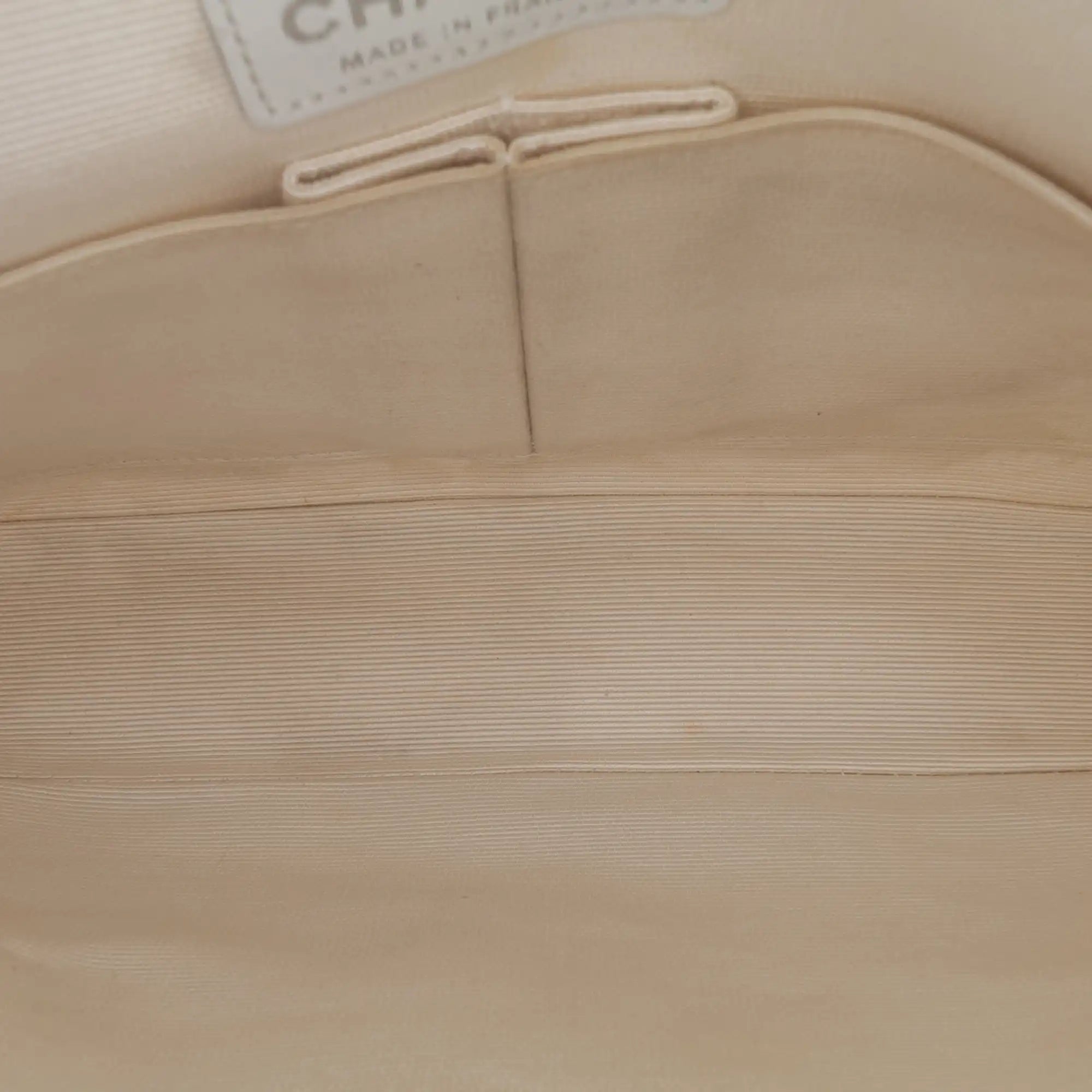 Chanel Classic Double Flap Medium Nylon Printed Grosgrain Nylon Silver