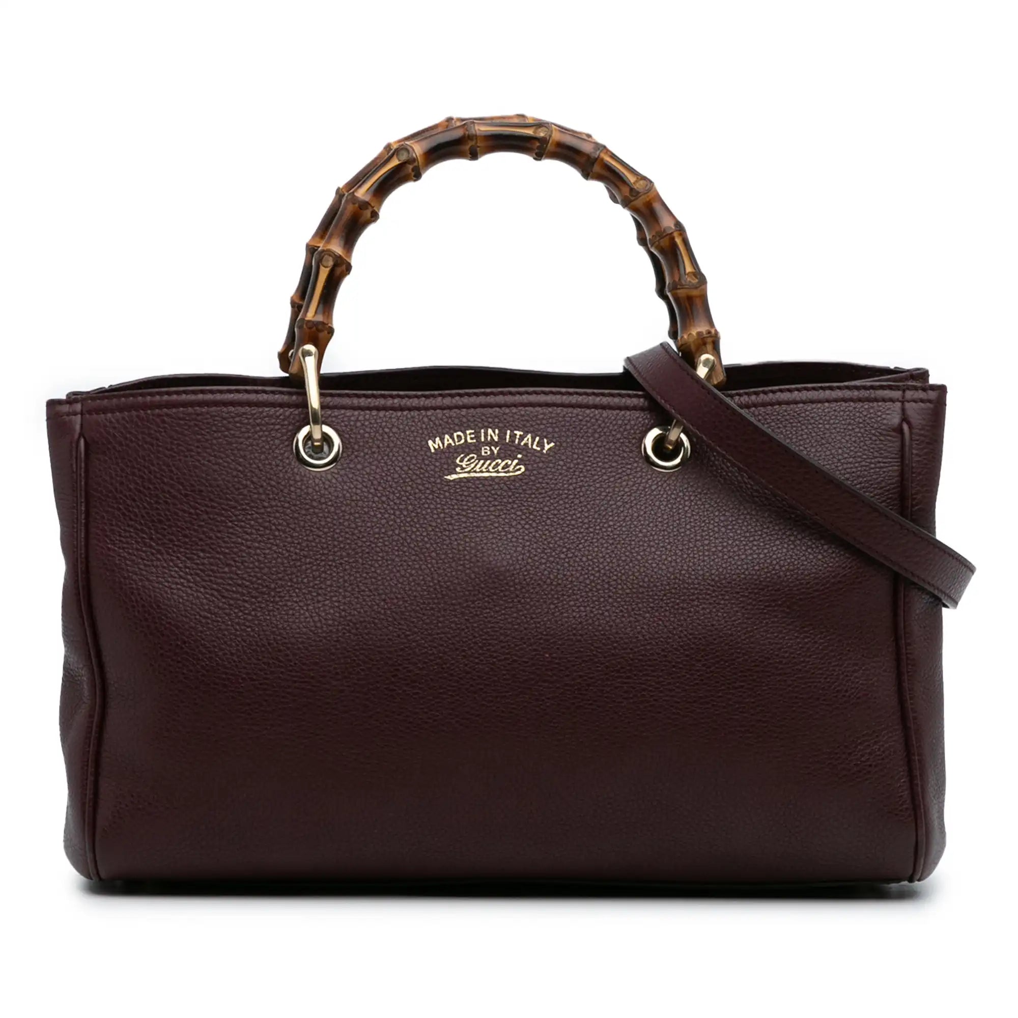 Gucci Bamboo Shopper Medium Burgundy