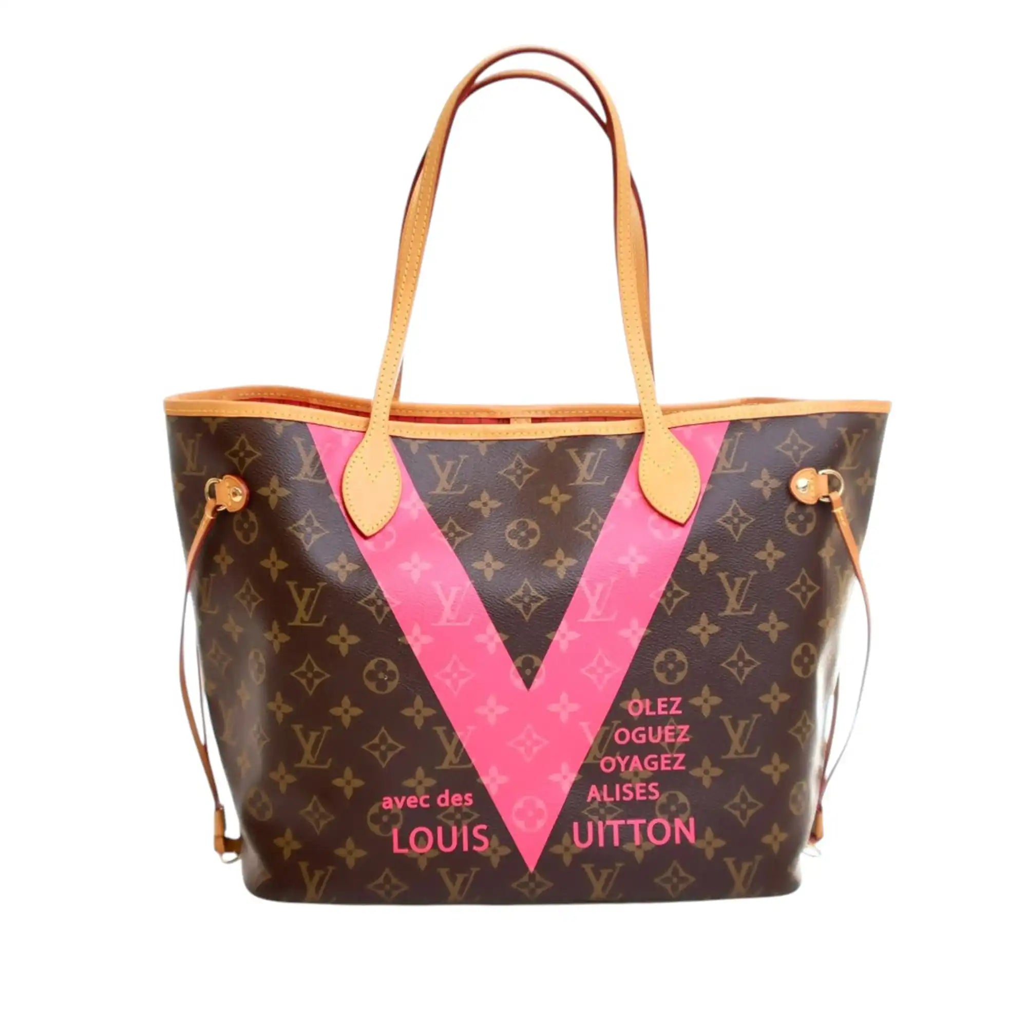 Louis Vuitton Neverfull MM V Limited Edition Monogram Canvas