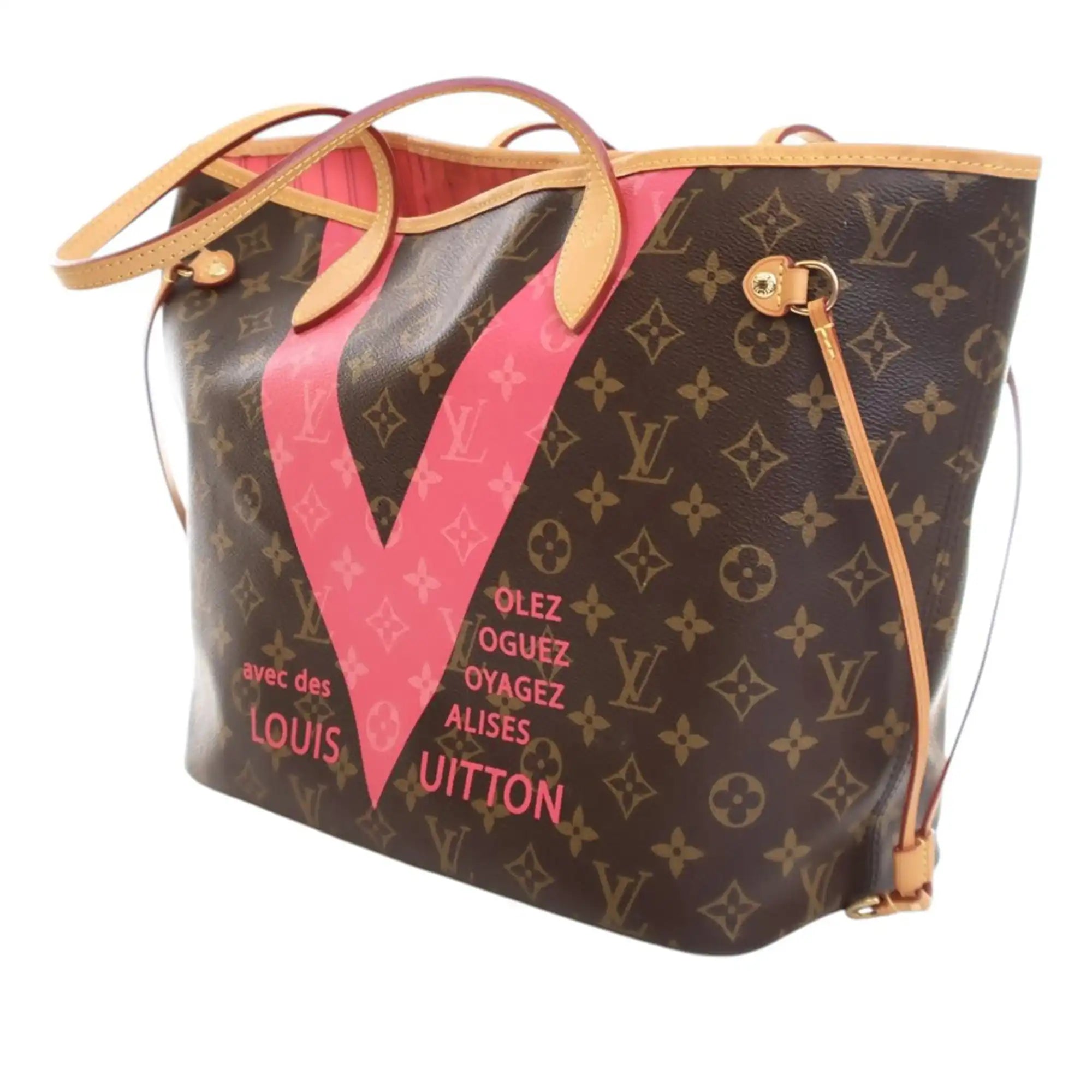 Louis Vuitton Neverfull MM V Limited Edition Monogram Canvas