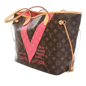 Louis Vuitton Neverfull MM V Limited Edition Monogram Canvas