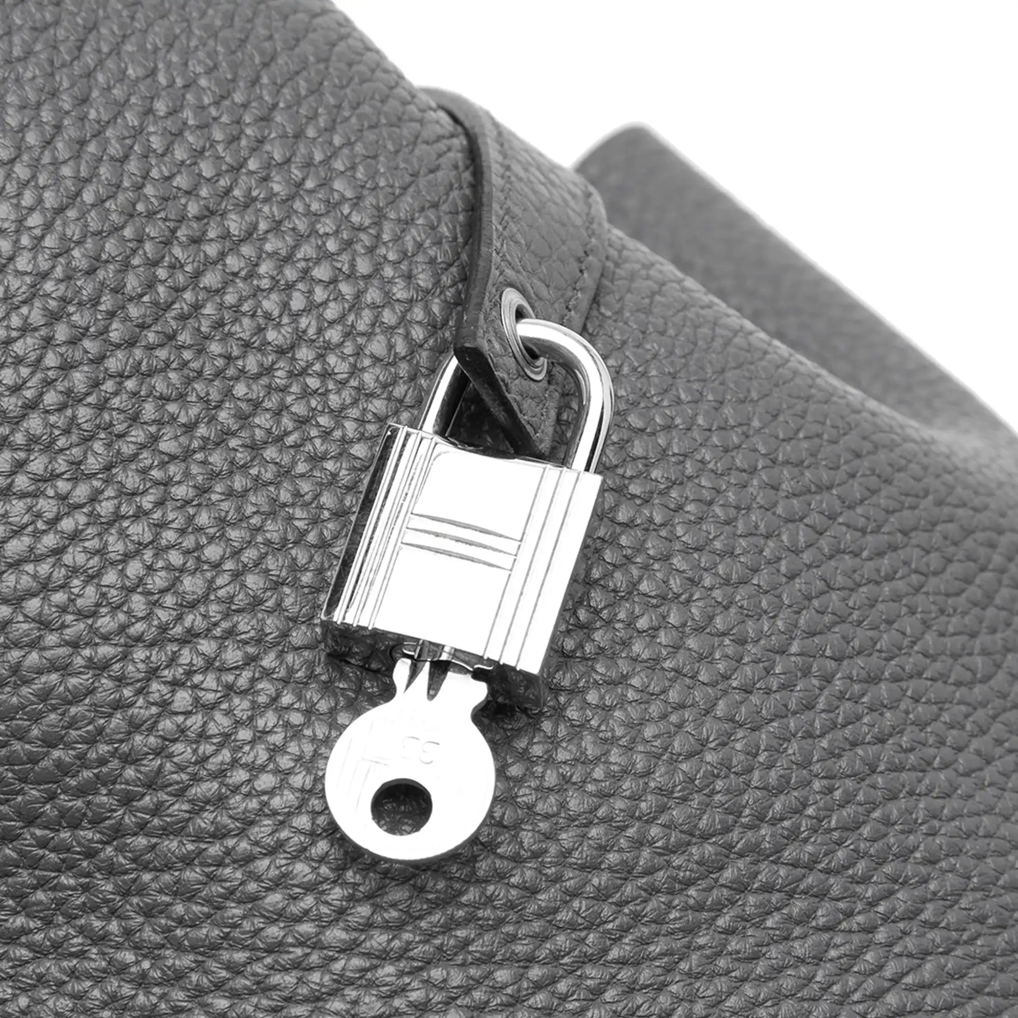 Hermès Picotin Lock 22 Grey Clemence Silver
