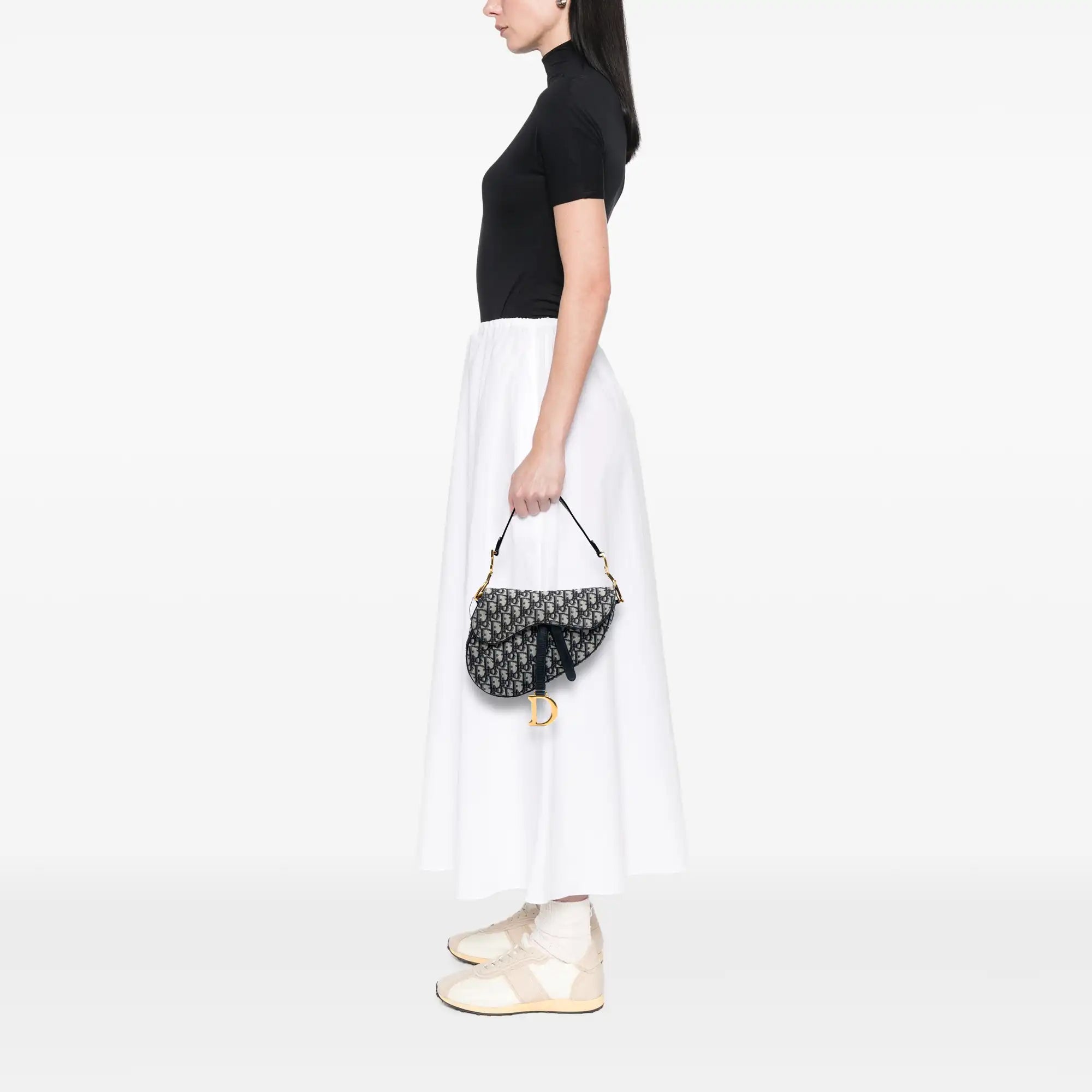 Dior Saddle Bag Blue Oblique Canvas