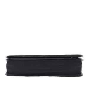 Chanel WOC Black Diamond Lambskin Silver