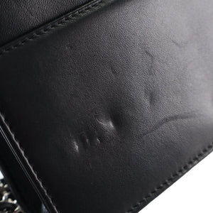 Chanel WOC Black Diamond Lambskin Silver