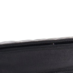 Chanel WOC Black Diamond Lambskin Silver