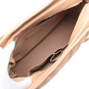 Chanel Gabrielle Hobo Medium Brown Chevron Aged Calfskin
