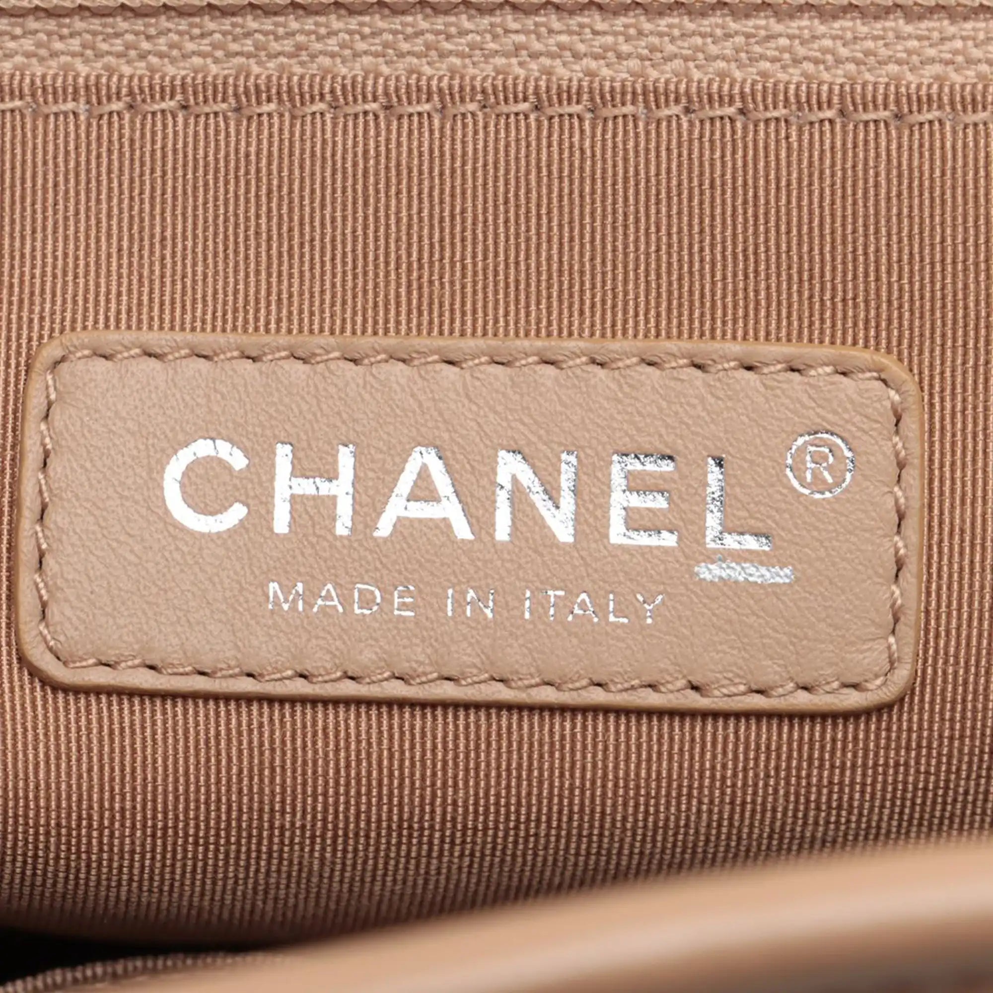 Chanel Gabrielle Hobo Medium Brown Chevron Aged Calfskin