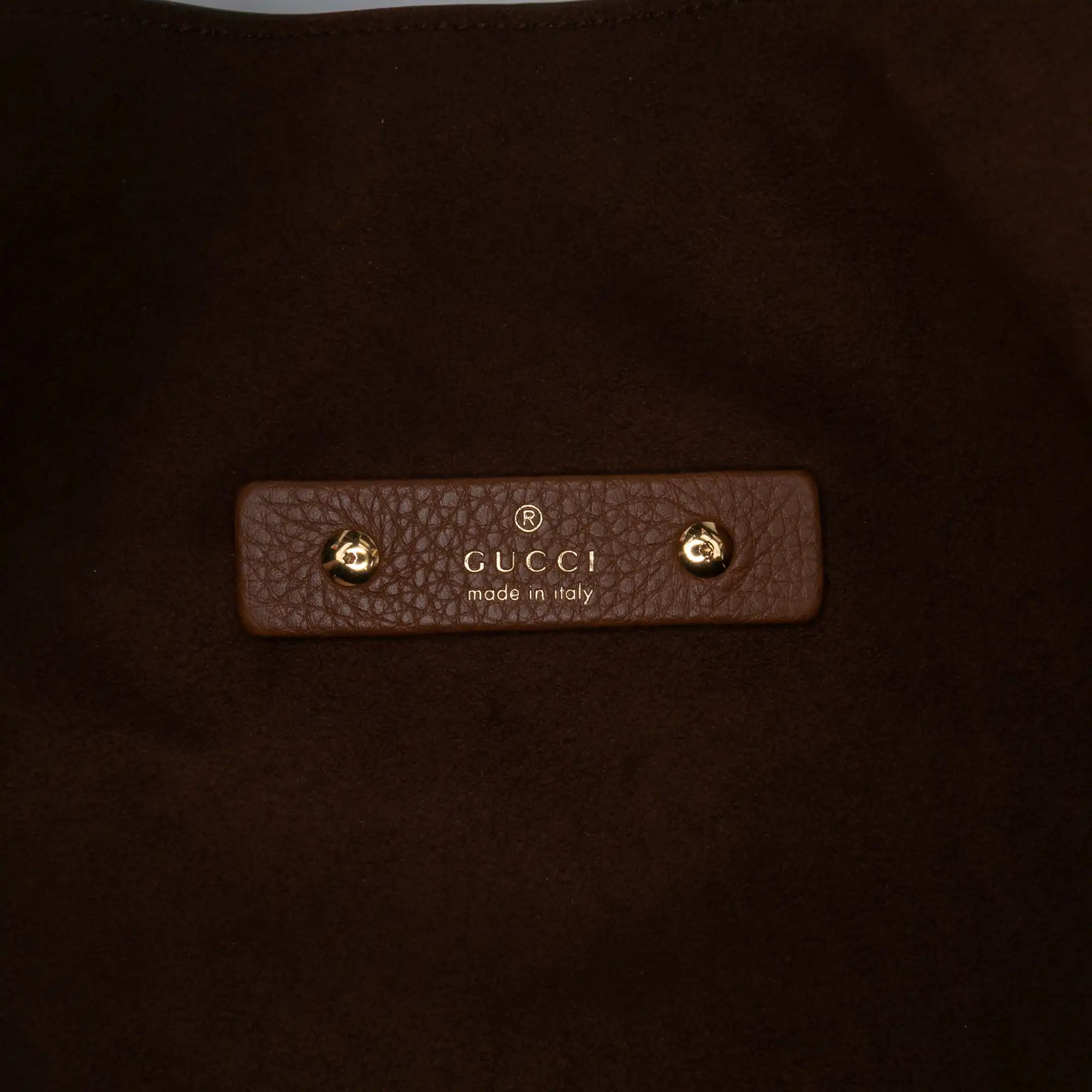 Gucci Softbid Hobo Brown Maxi Grained Calfskin