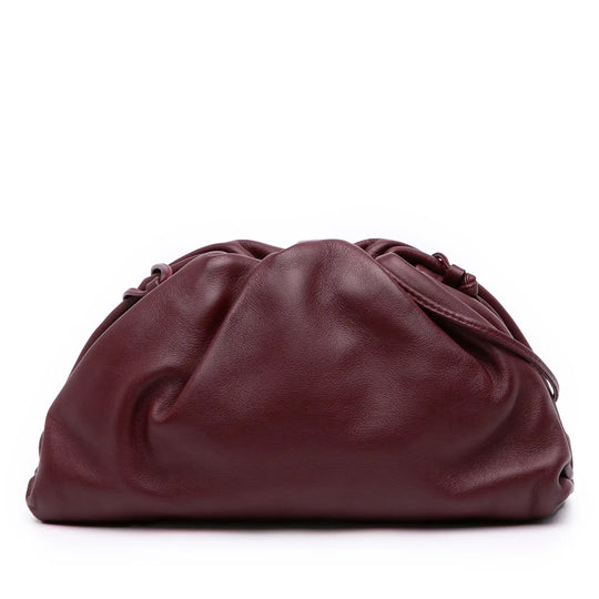 Bottega Veneta The Pouch Mini Burgundy Lambskin
