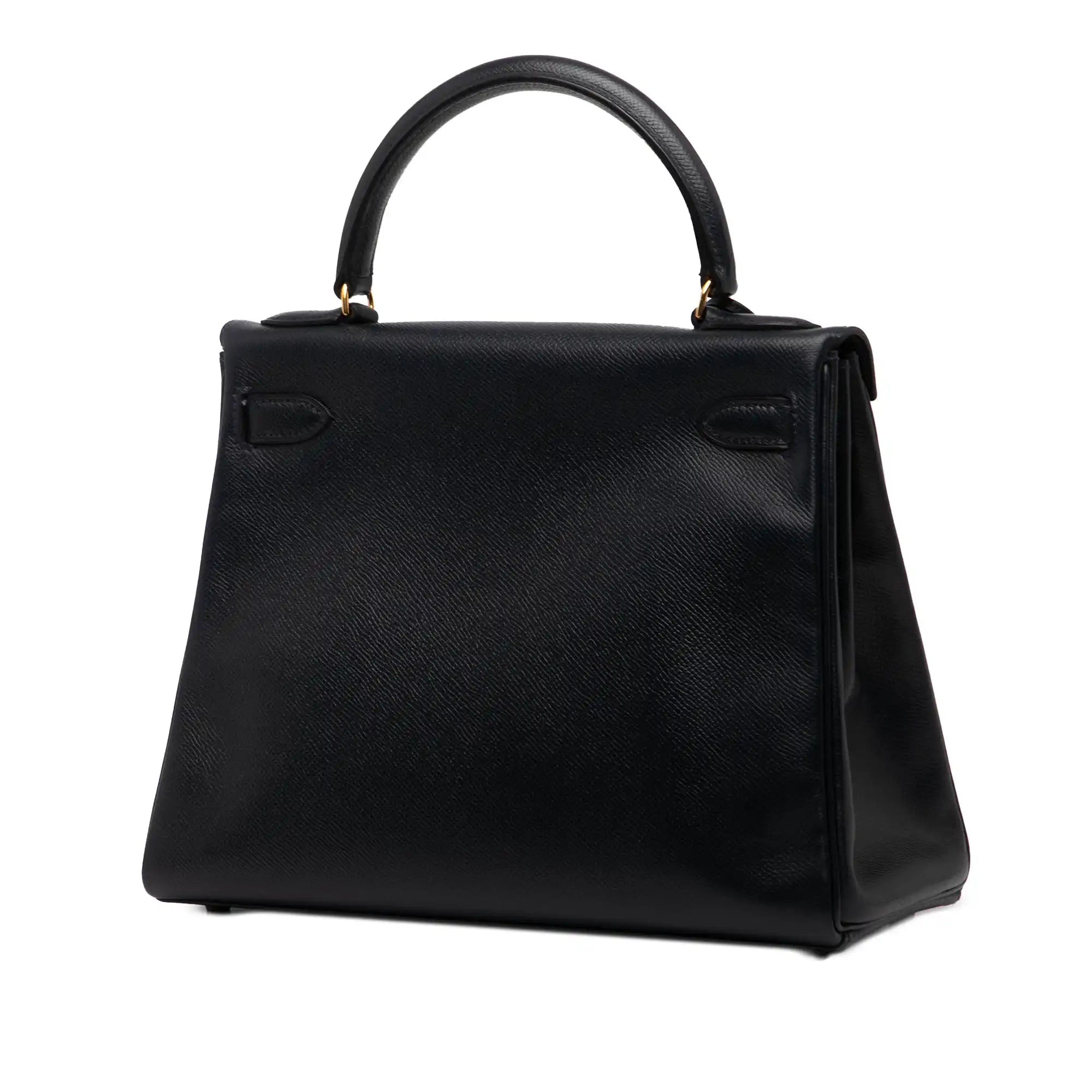 Hermès Kelly Retourne 28 Black Courchevel