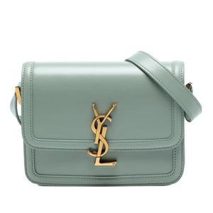 Yves Saint Laurent Solferino Small Blue Leather