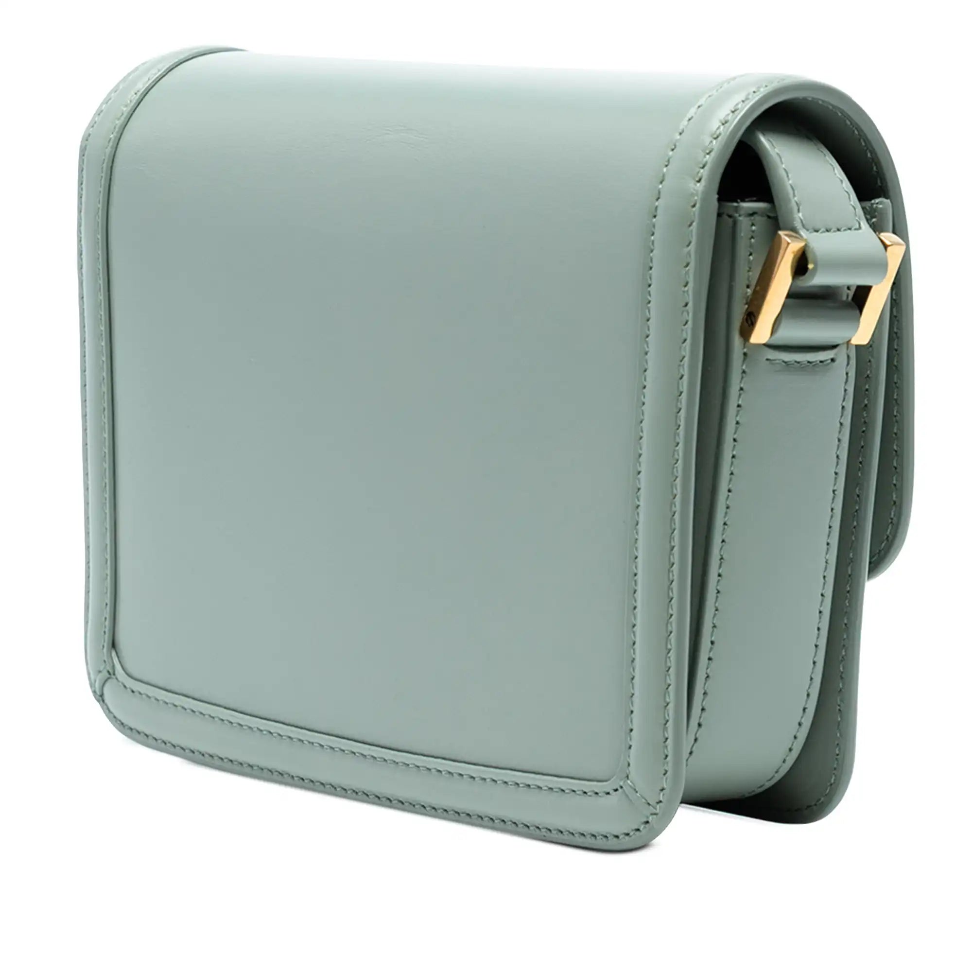 Yves Saint Laurent Solferino Small Blue Leather