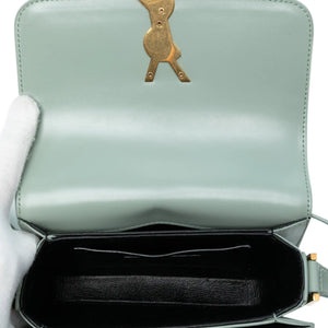 Yves Saint Laurent Solferino Small Blue Leather