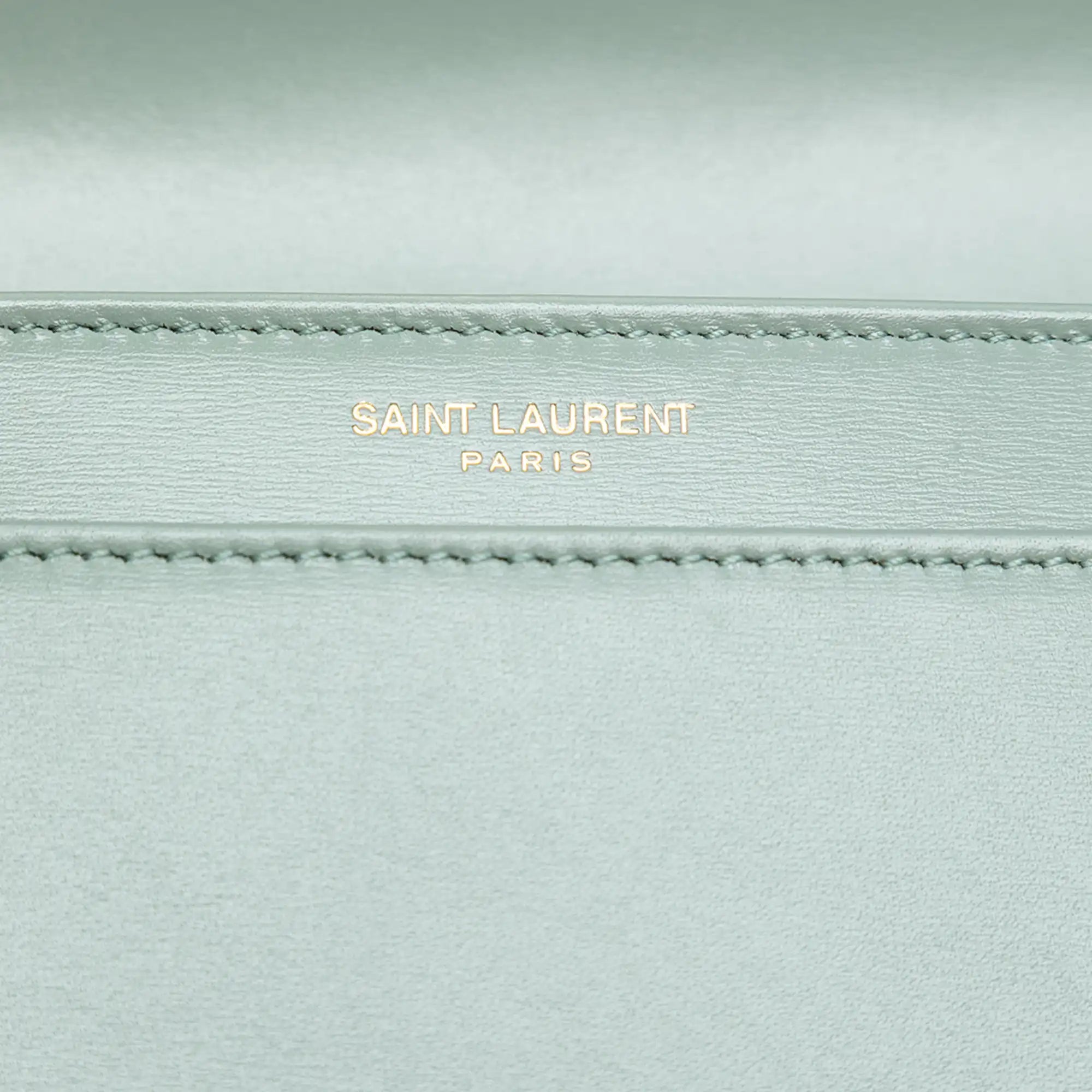 Yves Saint Laurent Solferino Small Blue Leather
