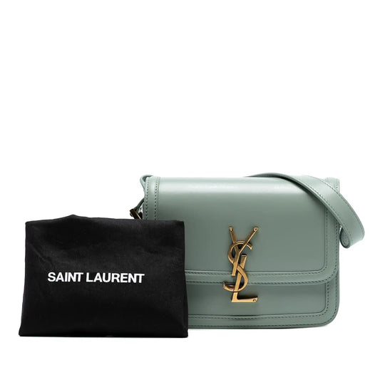 Yves Saint Laurent Solferino Small Blue Leather